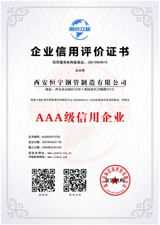 AAA級(jí)信用企業(yè)